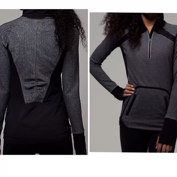 Ivivva by Lululemon Speed Seeker pullover herringbone size 6 - Picture 6 of 7